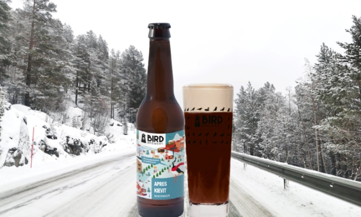 Apres Kievit bierflesje en glas